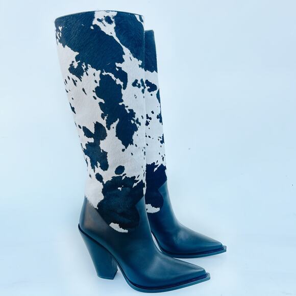 Michael Kors Shoes - Michael Kors High Cow Pony Calf Hair Cowboy Western Boots Heel 41 Leather 11